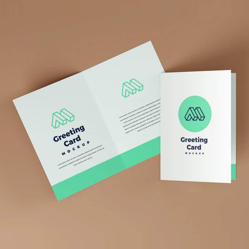 Greeting Card PSD Mockup