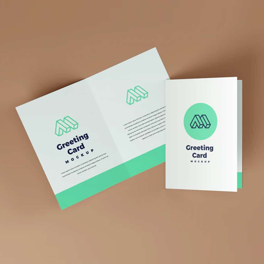Greeting Card PSD Mockup