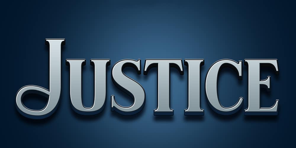 Justice Photoshop Text Effect