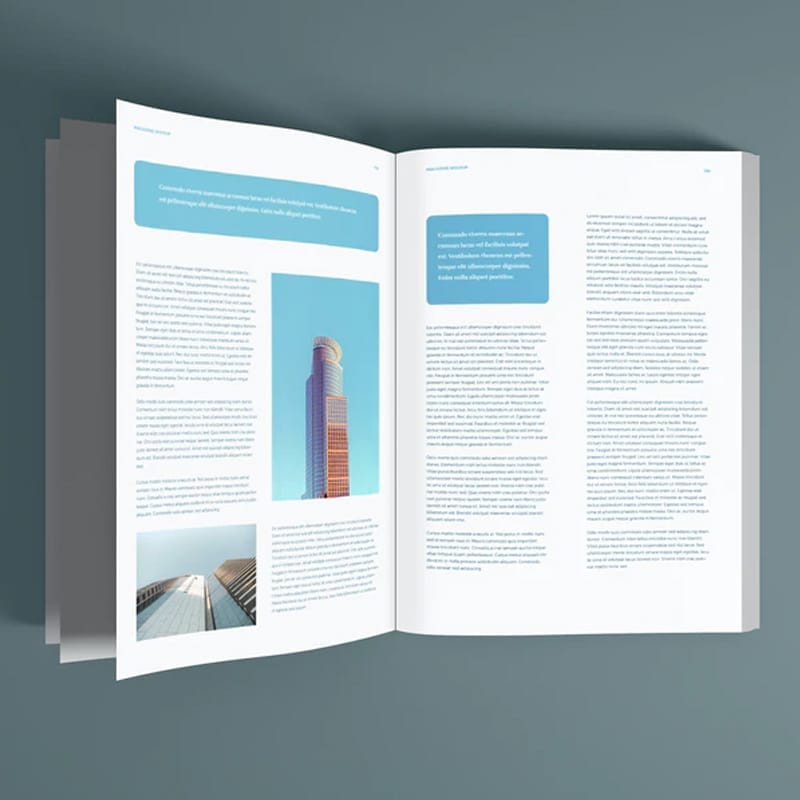 Magazine Pages PSD Mockup