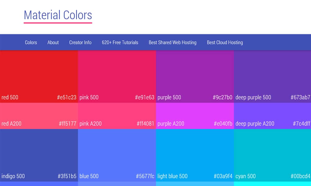 magerial design color palette converter
