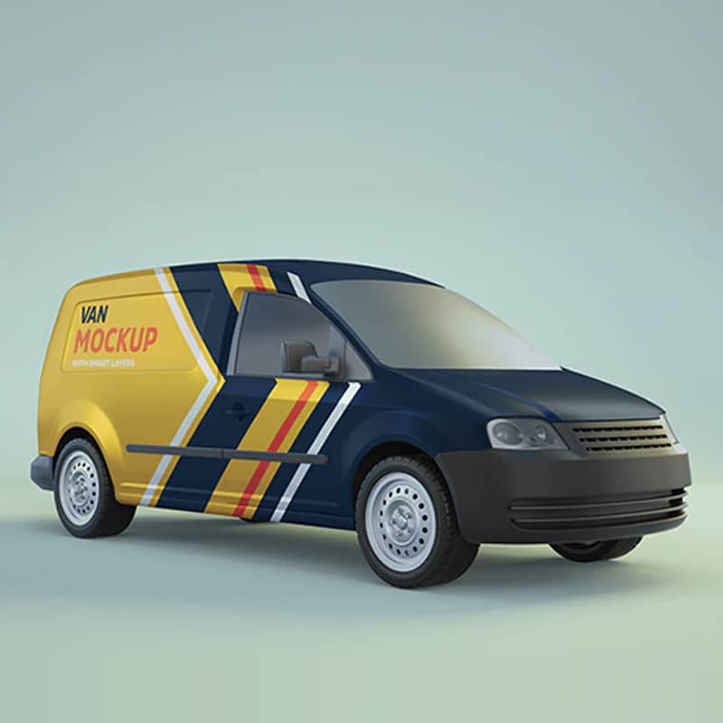 Minivan PSD Mockup