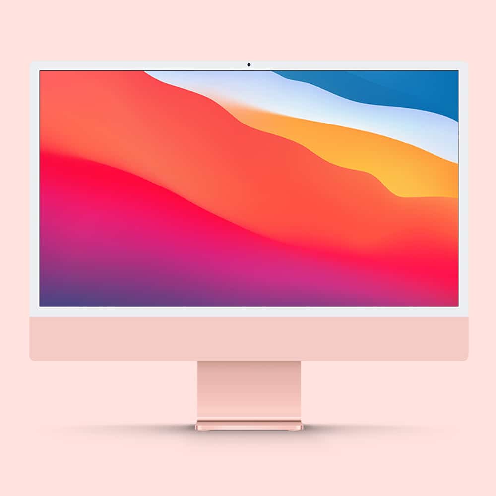 New PSD iMac 24 Mockup