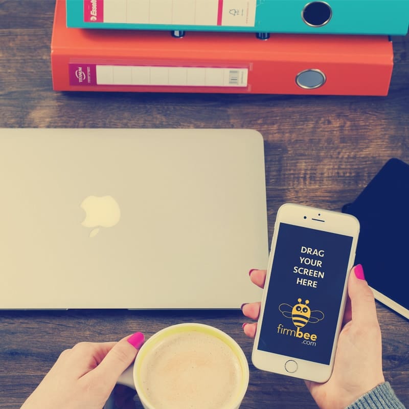 Office Work PSD Mockup