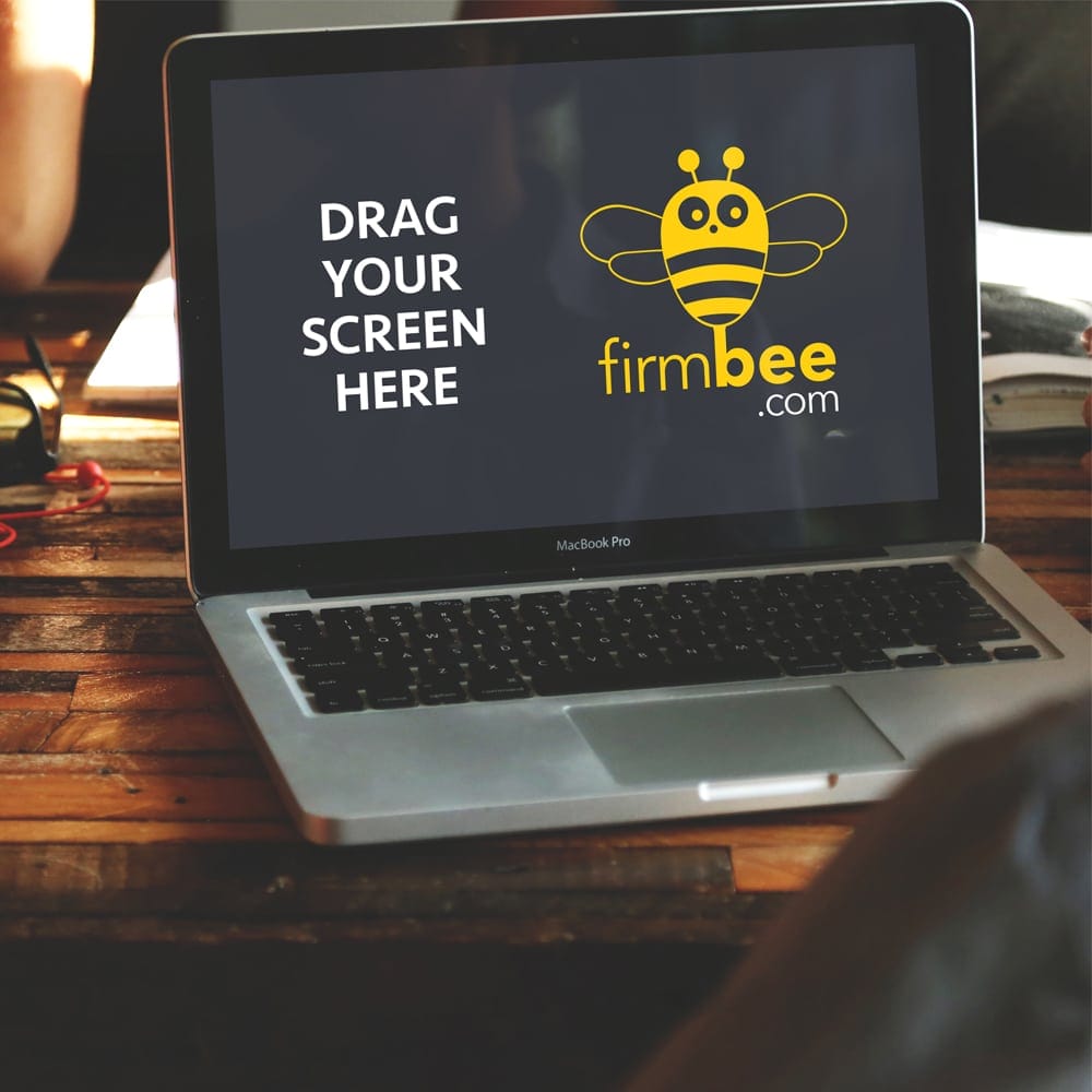 Open Space and MacBook Mockup PSD