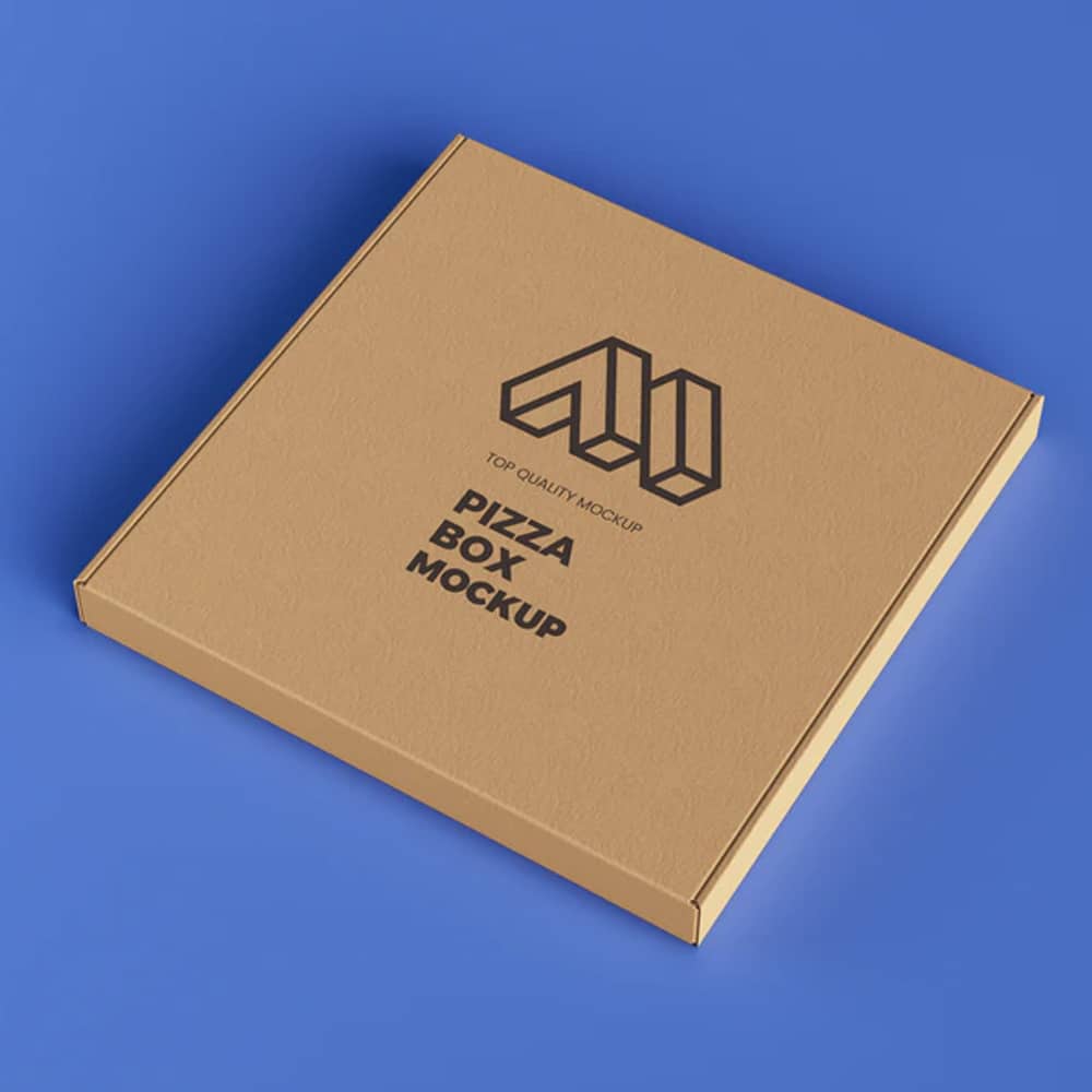 Pizza Box PSD Mockup