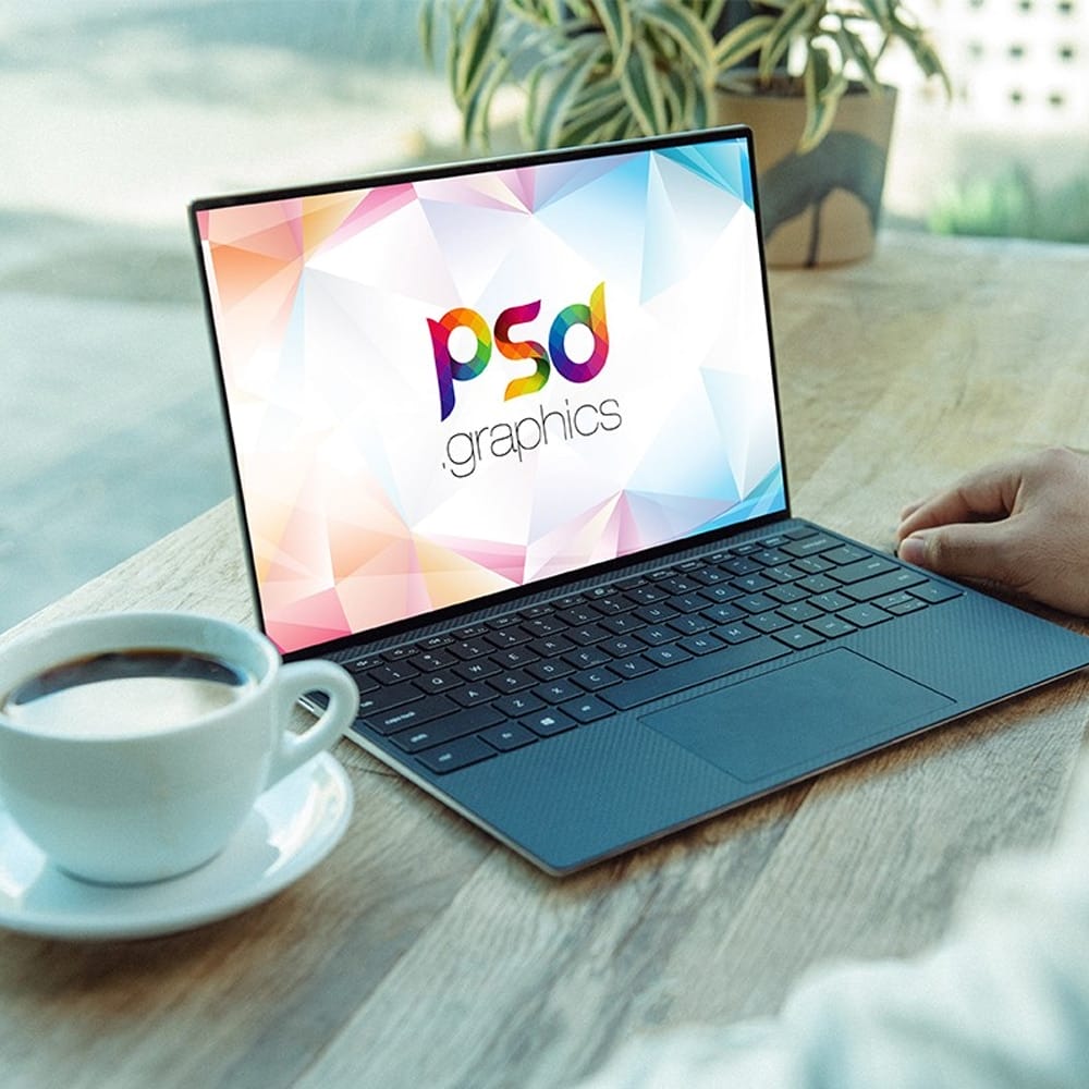 Working on Windows Laptop Mockup