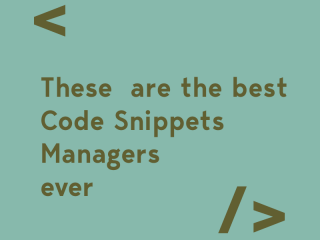 code snippet Managers