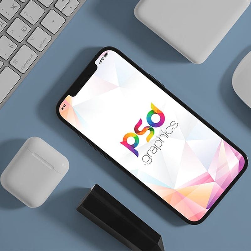 iPhone Flat Lay Mockup