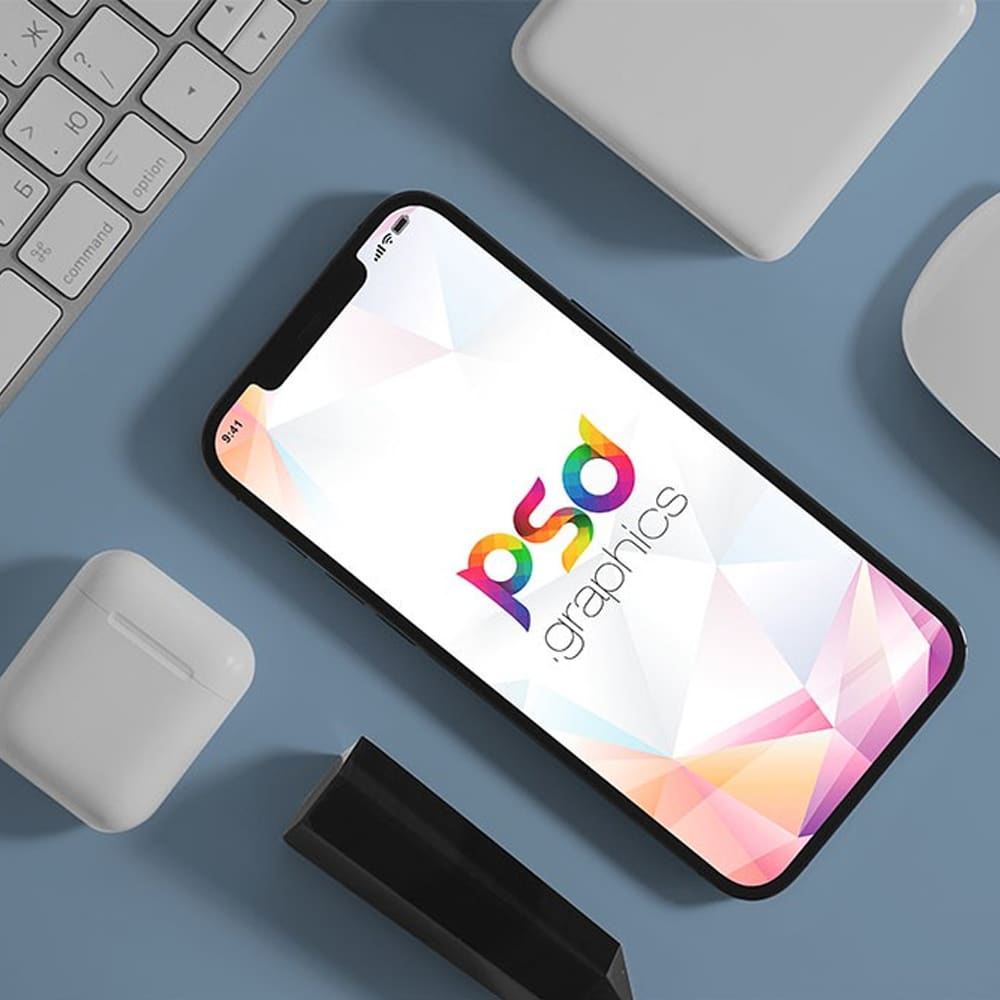 iPhone Flat Lay Mockup