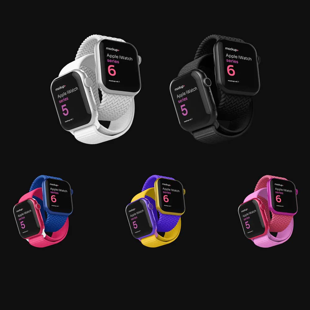 Apple Watch Series 5 & 6 Free Mockup