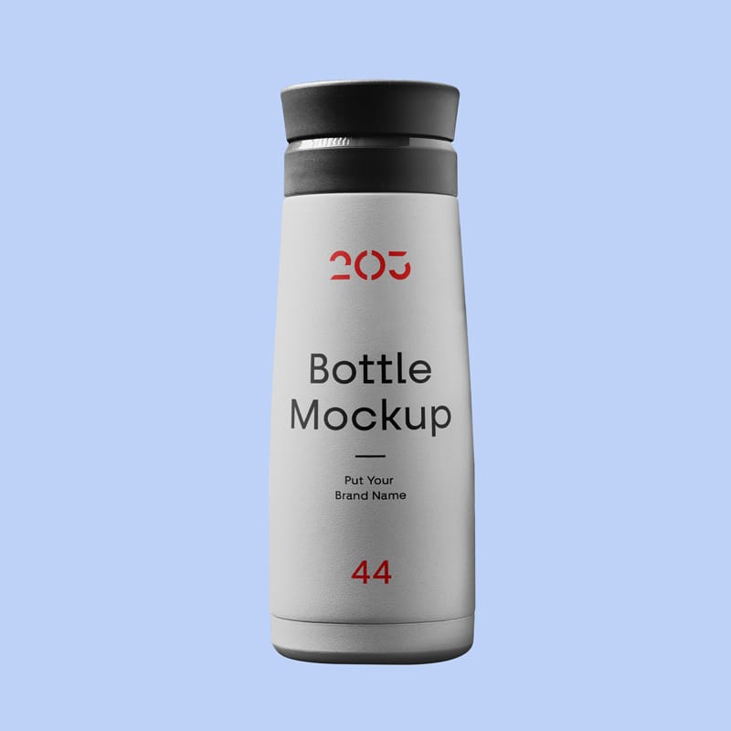 Bottle of Plastic Mockup