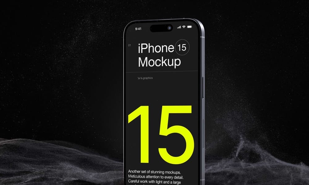 Free 15 iPhone Pro Mockup