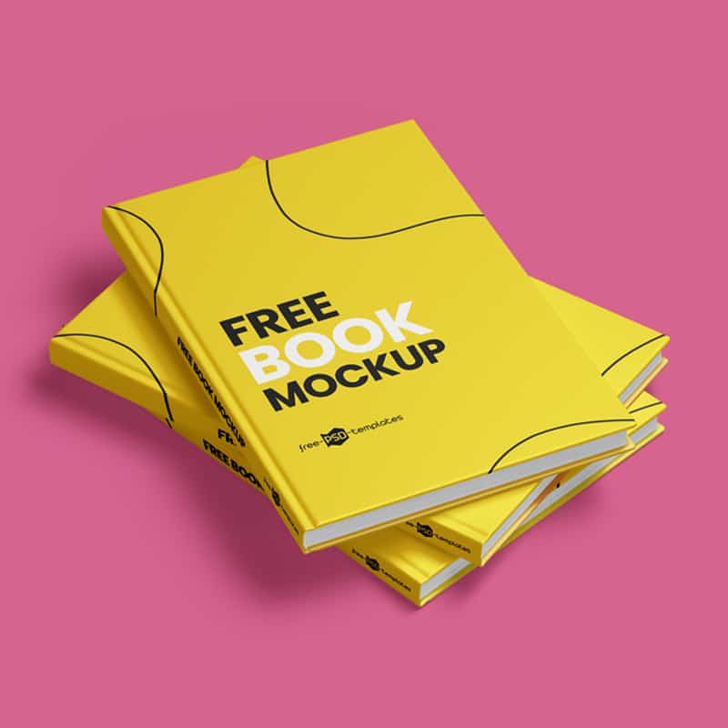 Free Book Mockups in PSD