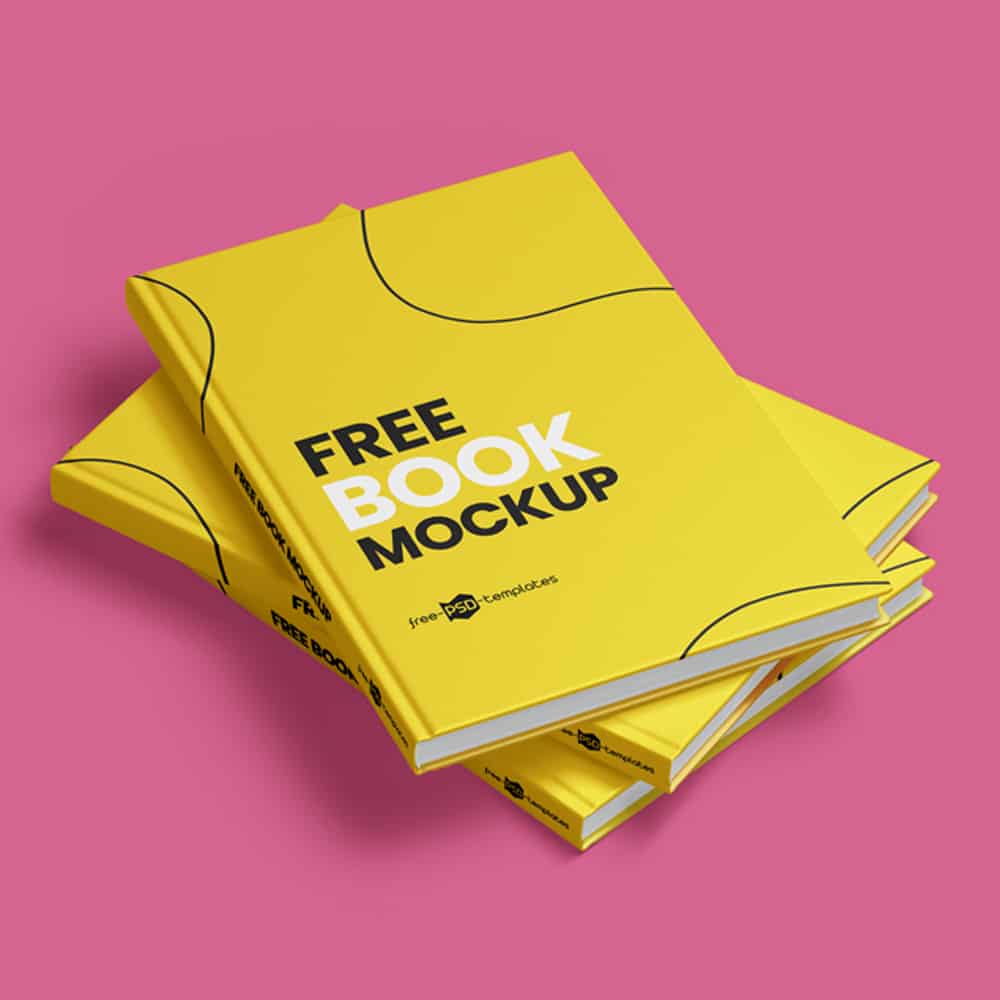 Free Book Mockups in PSD