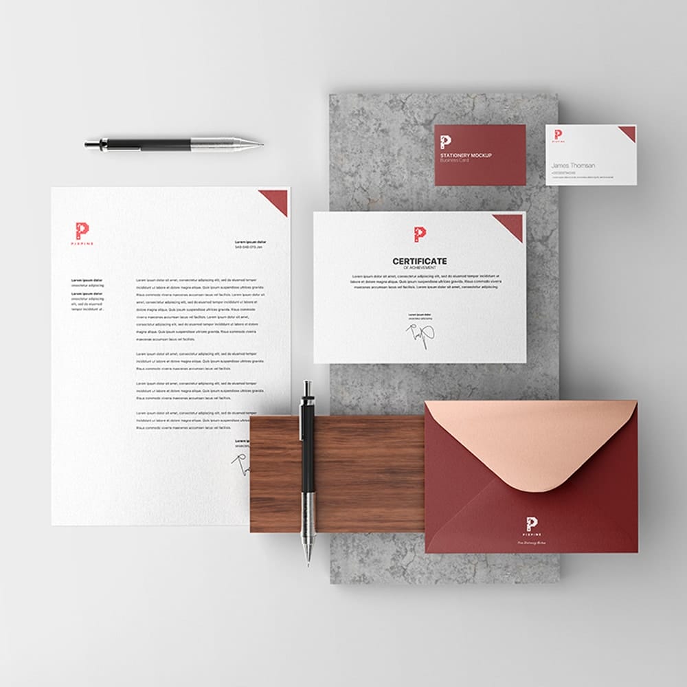 Free Branding Identity Stationery Mockup