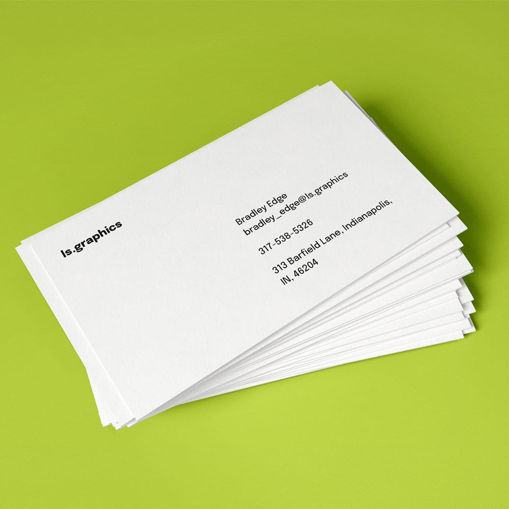 Free Business Card Mockup