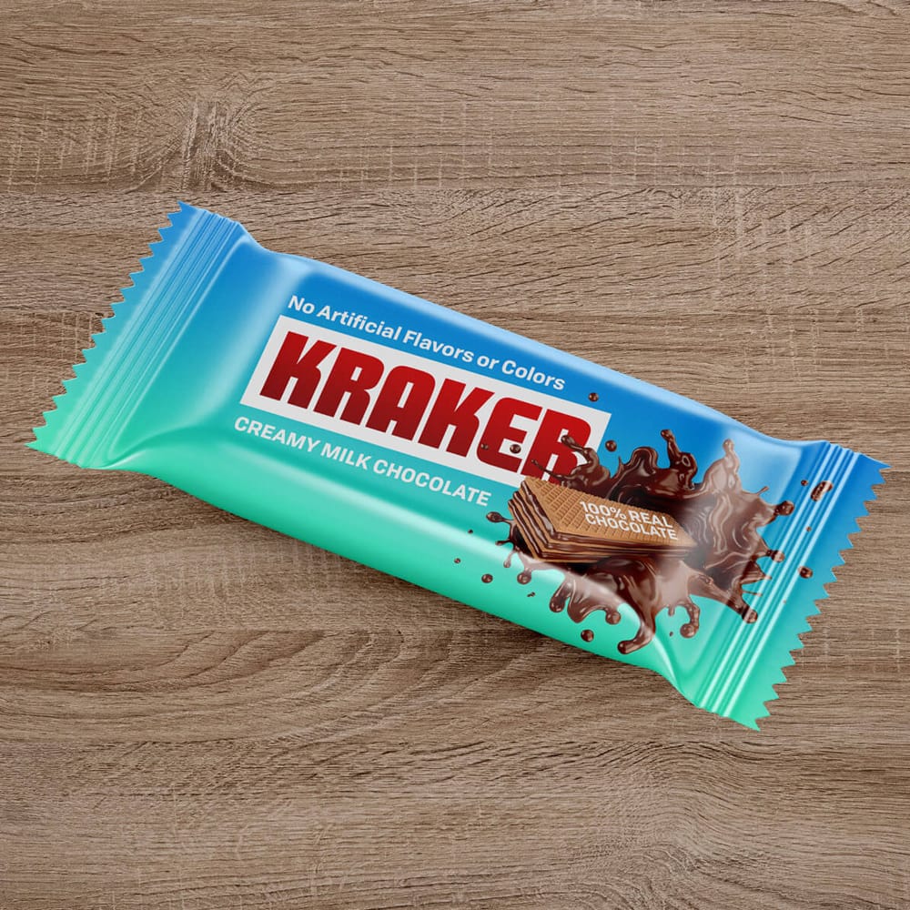 Free Candy Chocolate Bar Packaging Mockup PSD