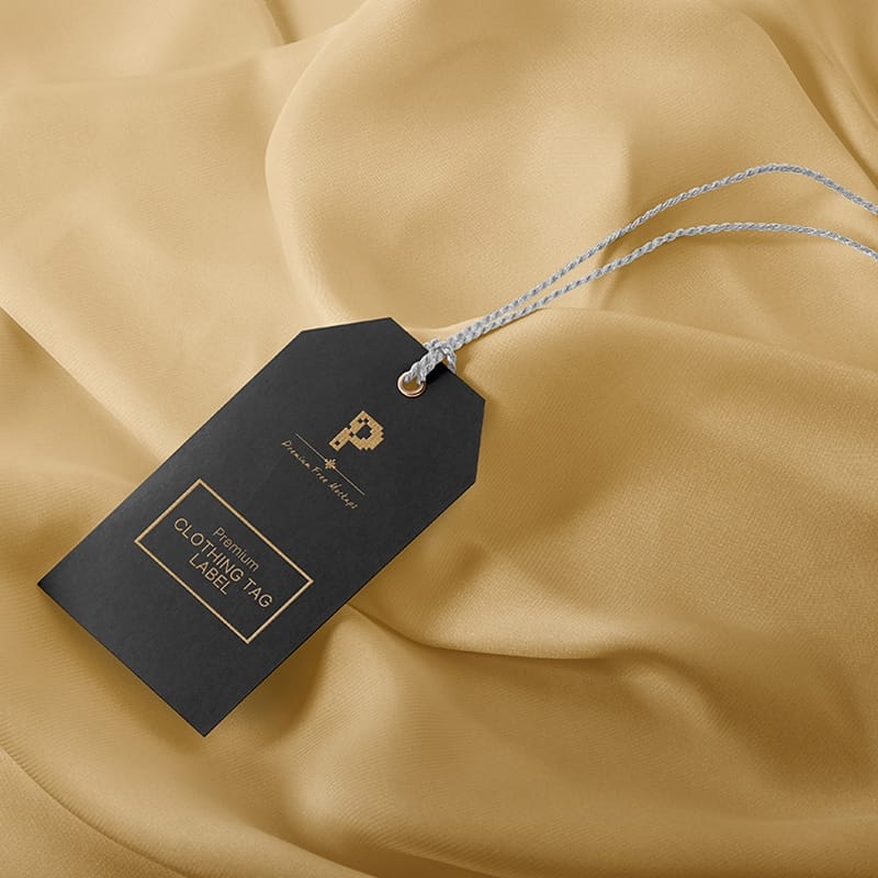 Free Clothing Tag Label Mockup