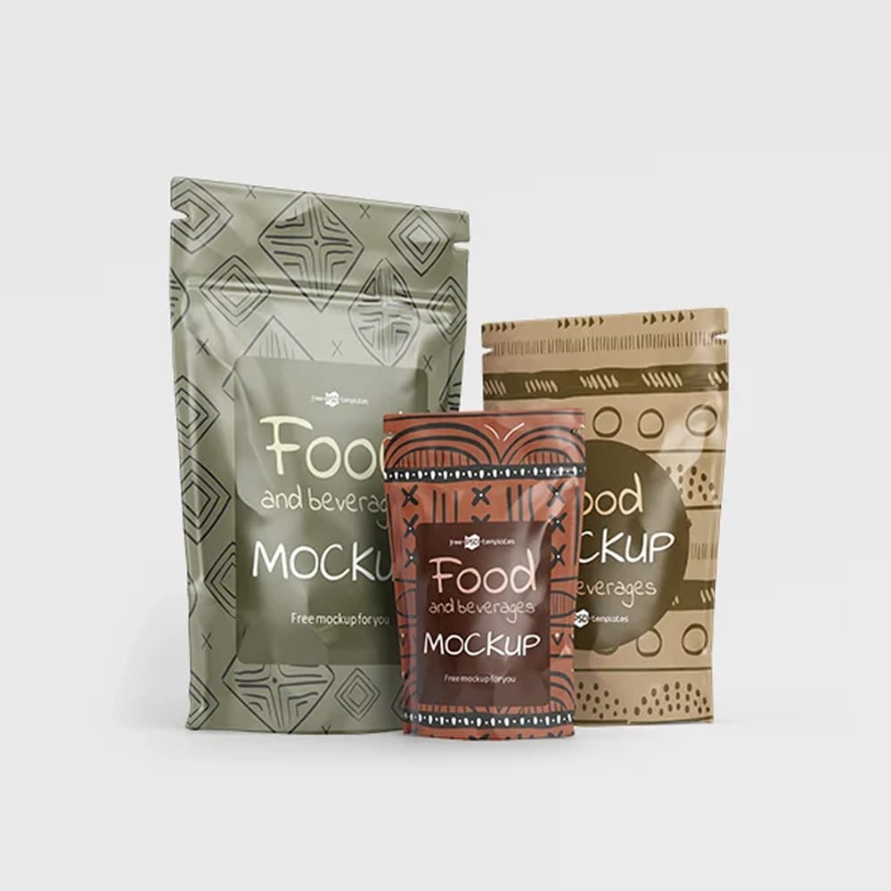 Free Food and Beverages Mockup in PSD