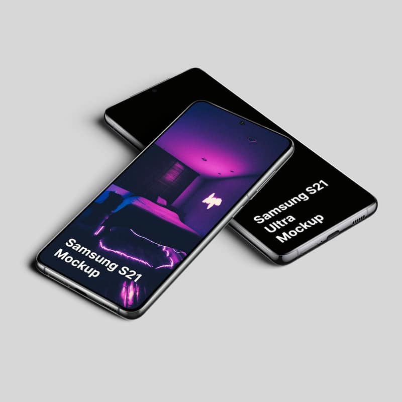Free Galaxy S21 Mockups
