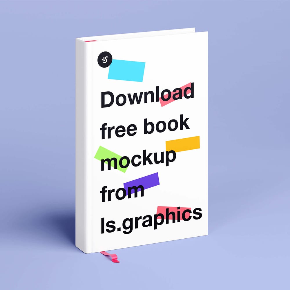 Free Hard Cover Book Mockup