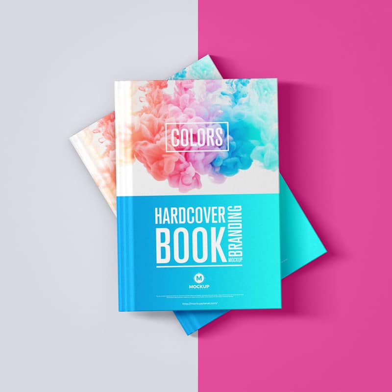 Free Hardcover Branding Book Mockup Design