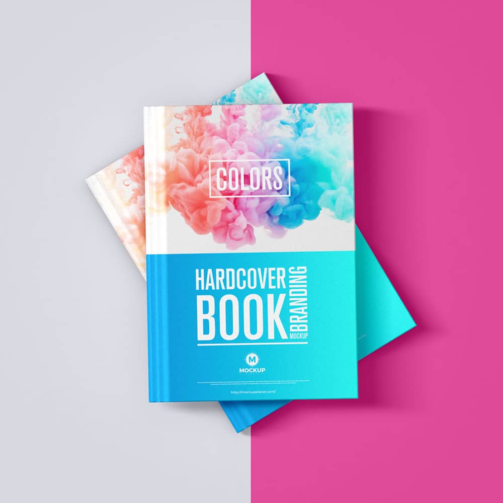 Free Hardcover Branding Book Mockup Design