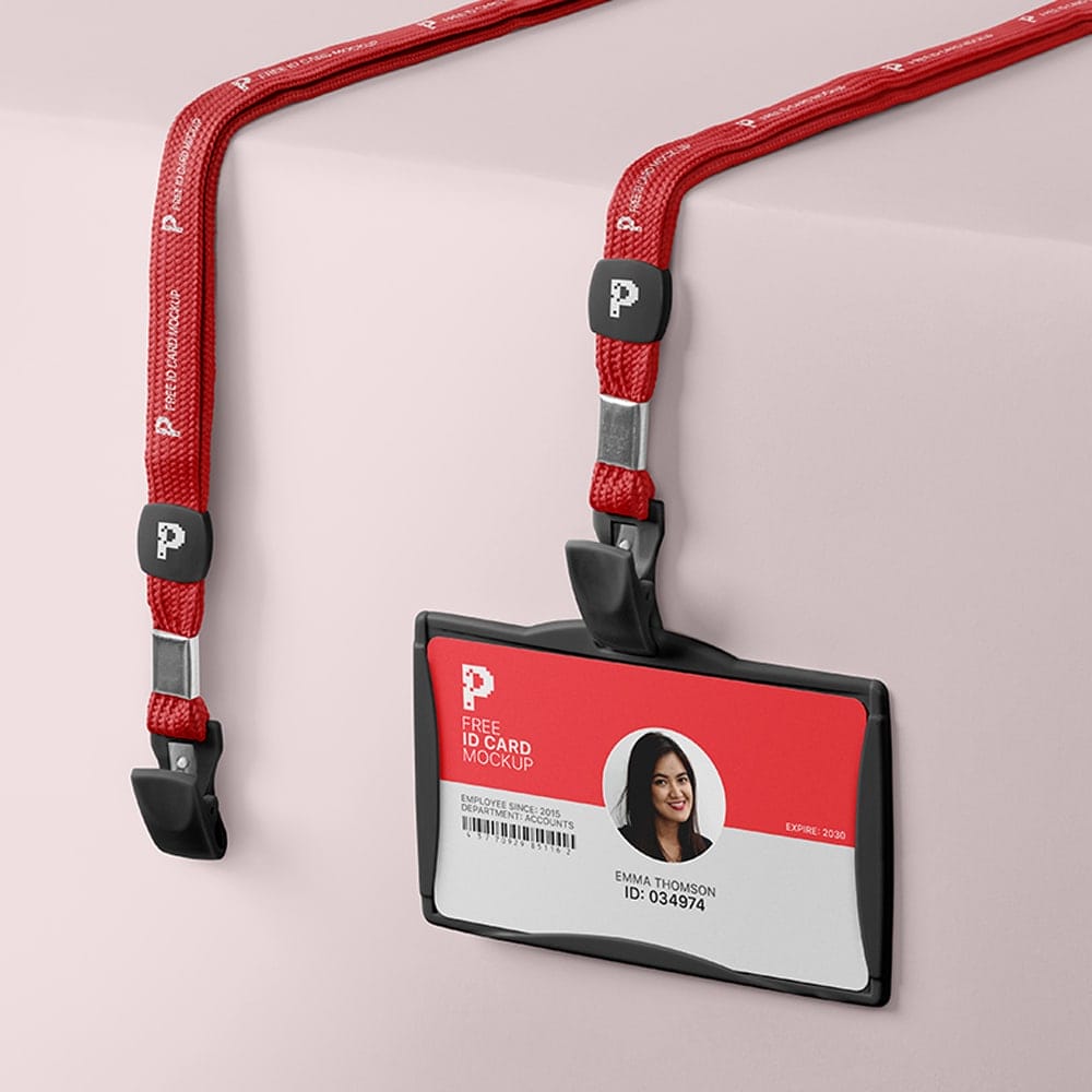 Free ID Card Mockup