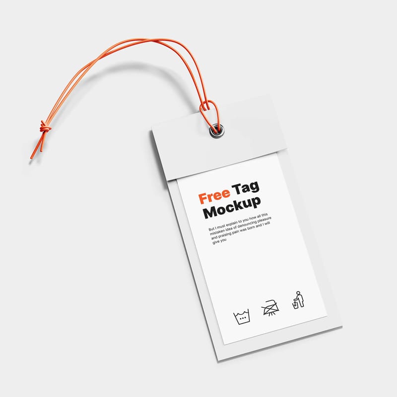 Free Label Tag Mockup