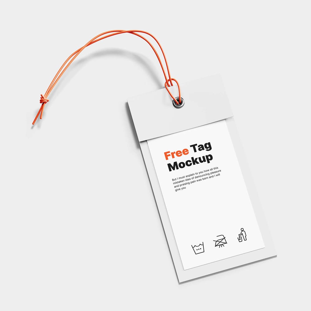 Free Label Tag Mockup