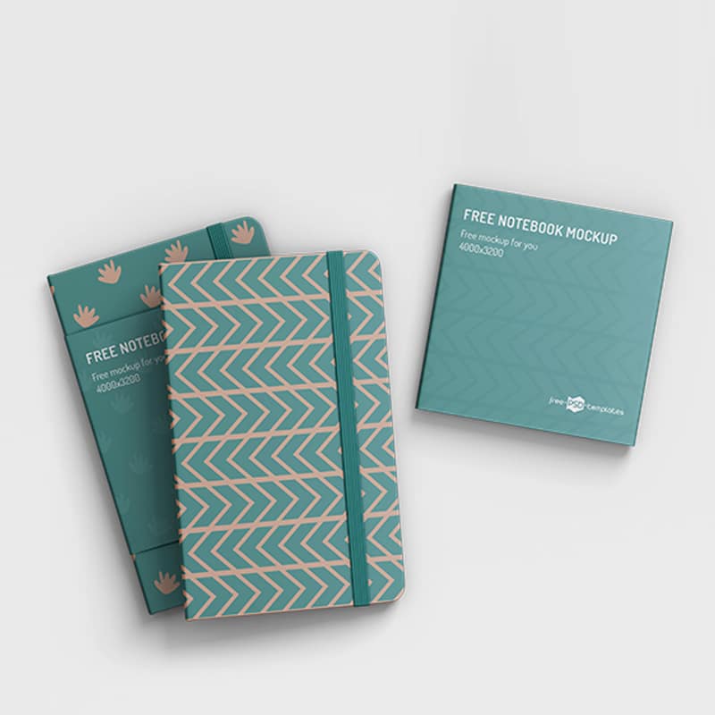 Free Notebook Mockup in PSD