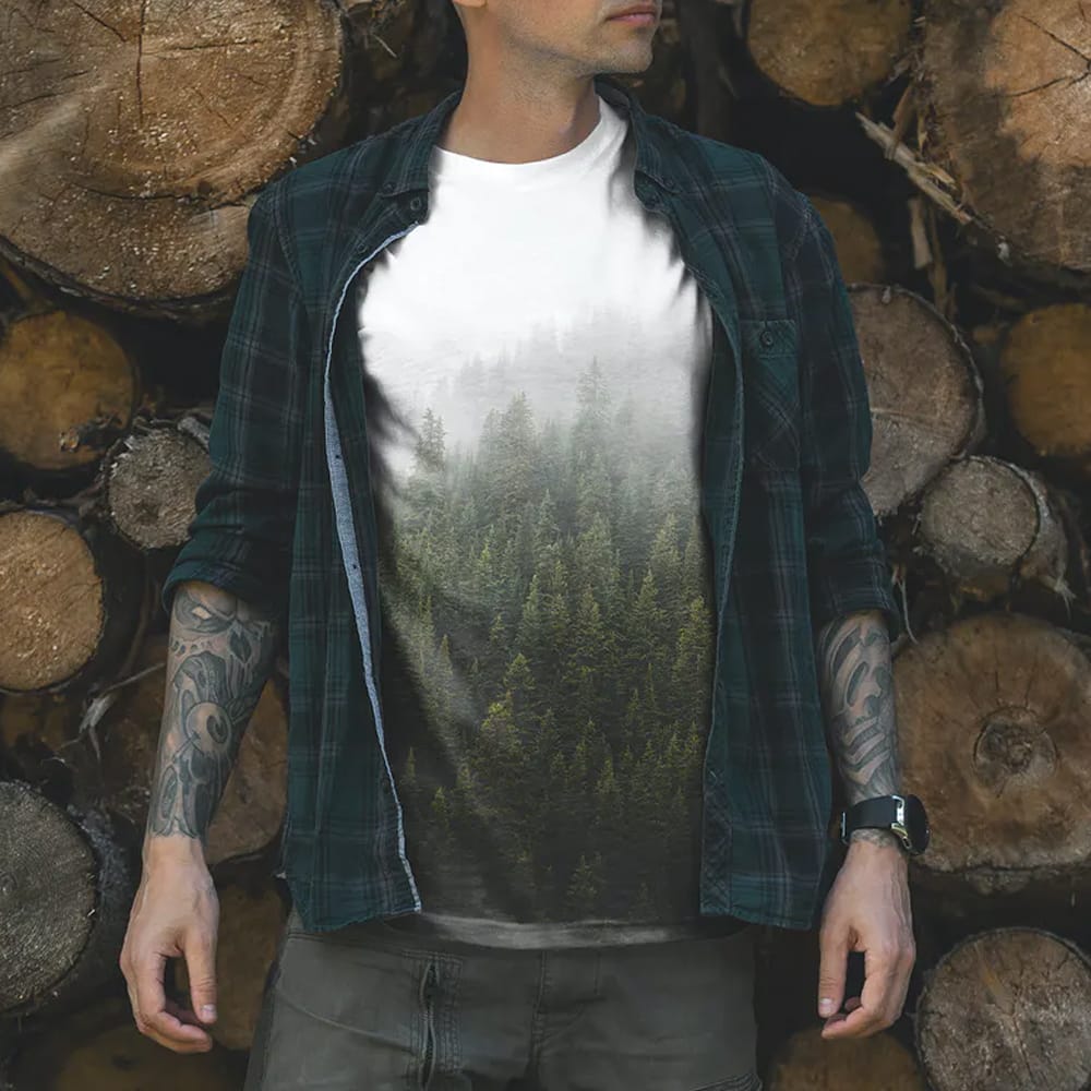 Free Outdoor T-Shirt Mockup