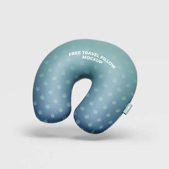 Free PSD Travel Pillow Mockup Template