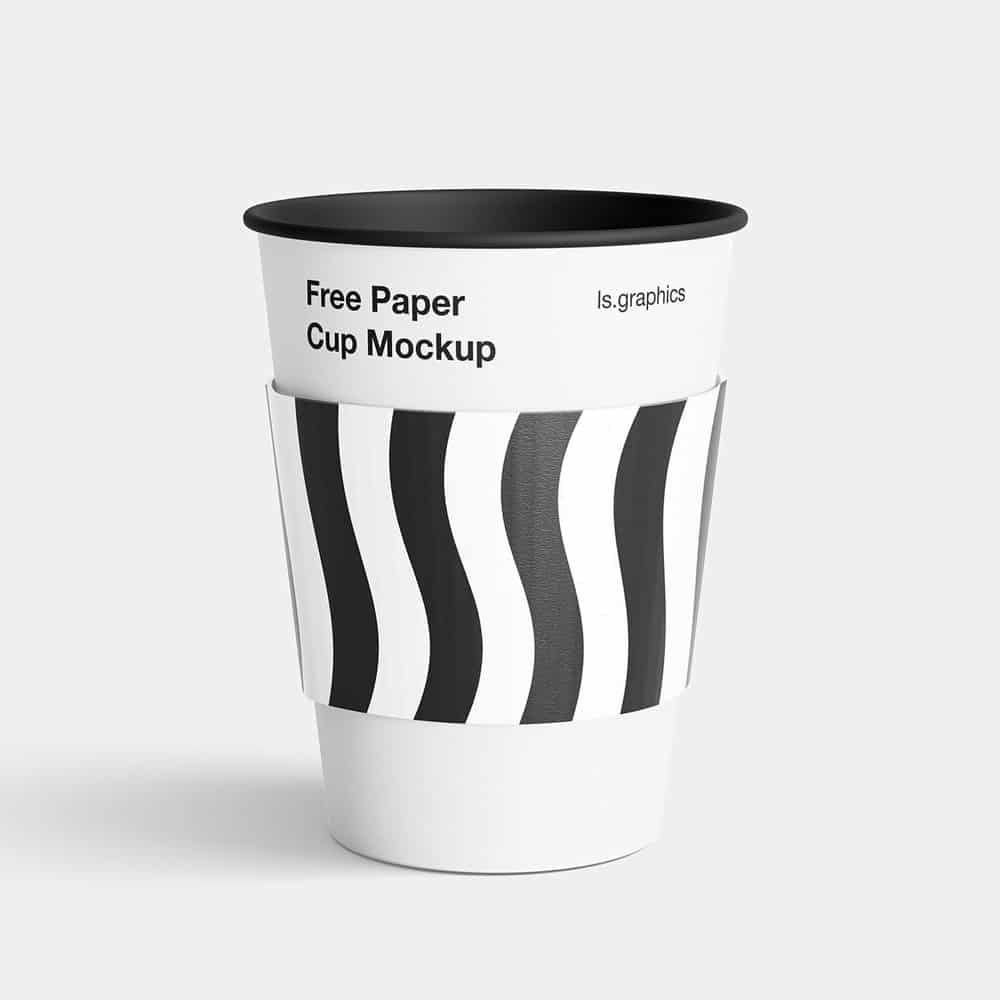Free Paper Coffee Cup Mockup