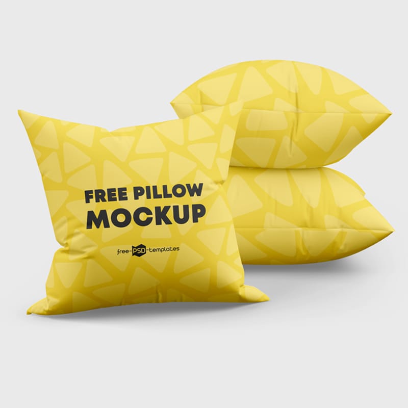 Free Pillow Mockups in PSD