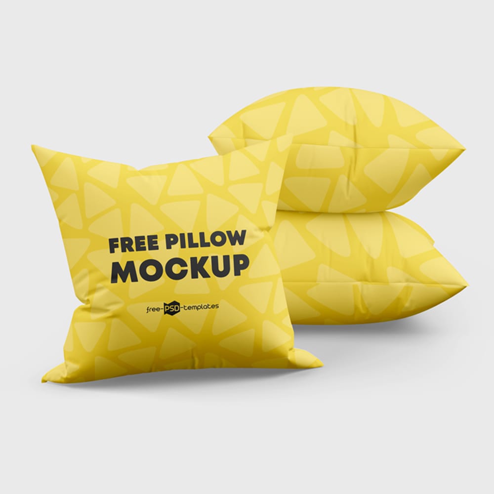 Free Pillow Mockups in PSD