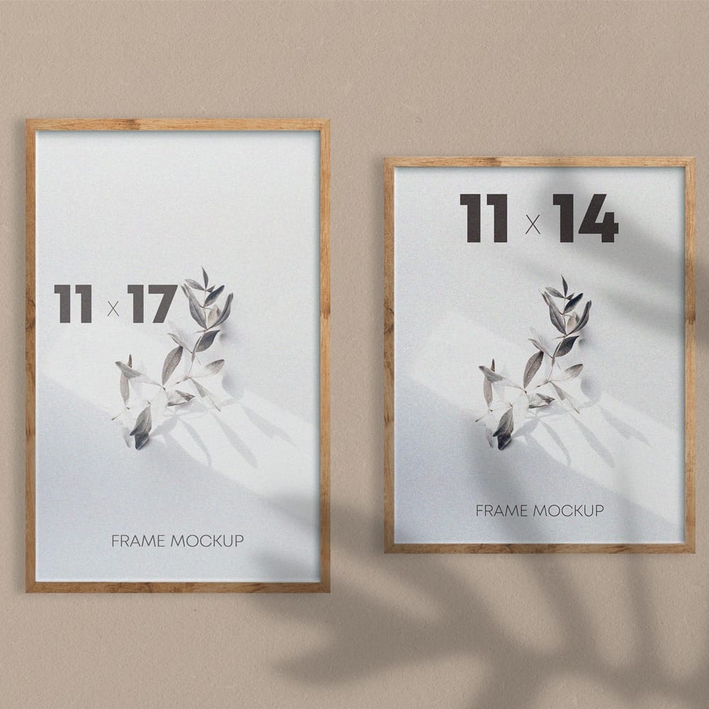 Free Poster Frames Mockup