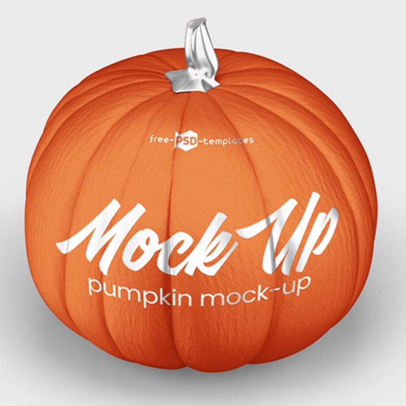 Free Pumpkin Mockup Set in PSD