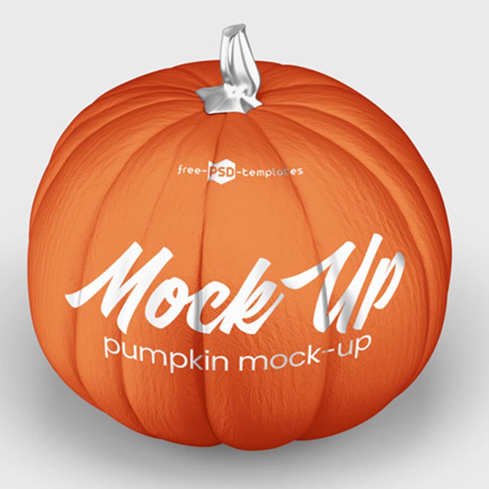 Free Pumpkin Mockup Set in PSD