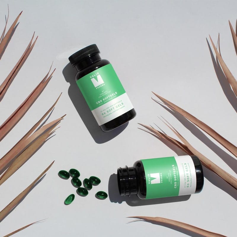 Free Soft Capsules Pill Bottle Mockup PSD