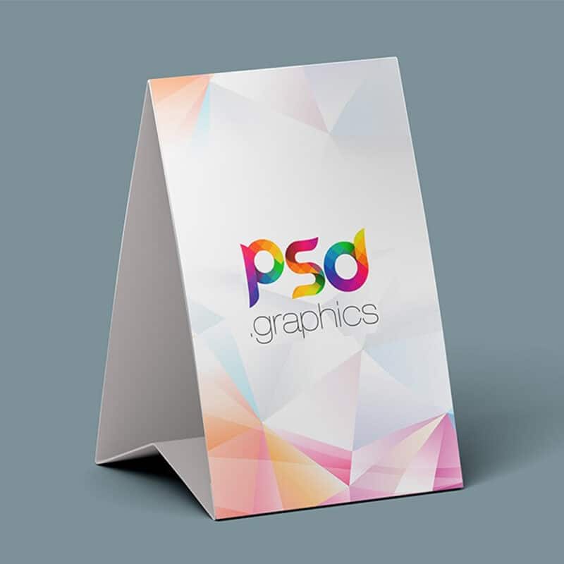 Free Tent Card Mockup PSD » CSS Author