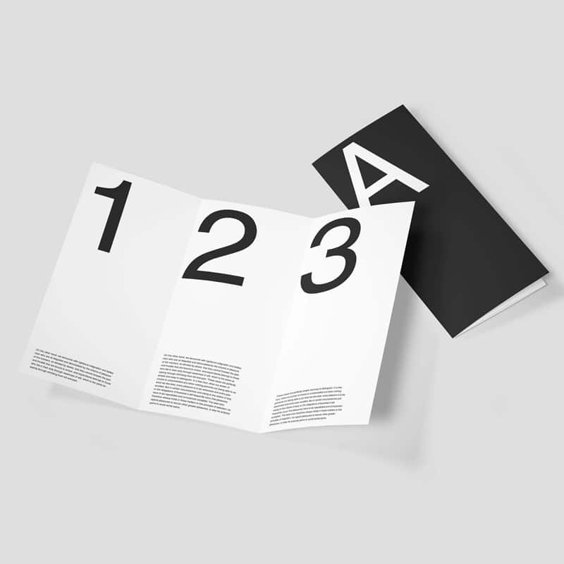 Free Trifold Brochure Mockup