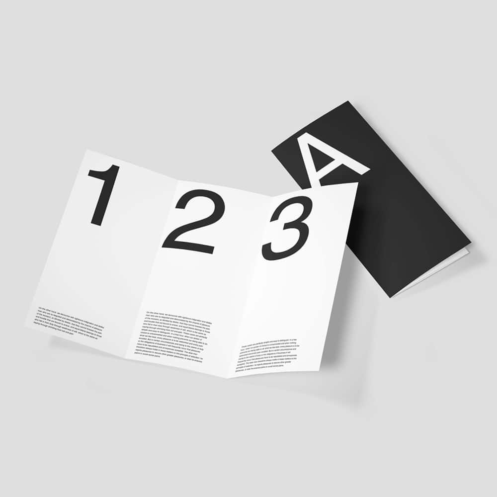 Free Trifold Brochure Mockup