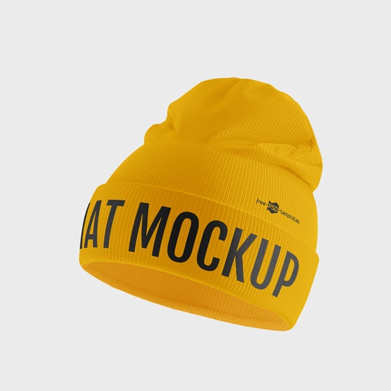 Free Winter Hat Mockups in PSD