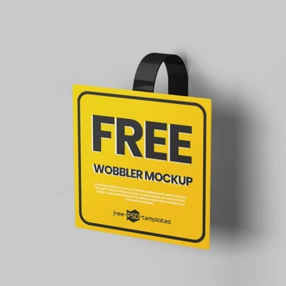 Free Wobbler Mockups in PSD