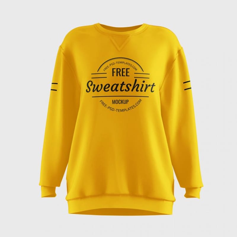 Free Women’s Sweatshirt Mockups in PSD