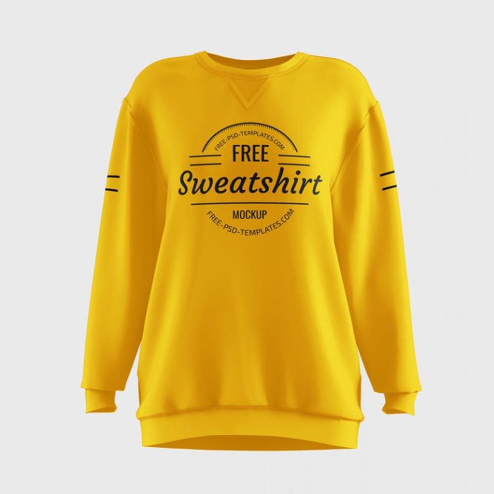 Free Women’s Sweatshirt Mockups in PSD