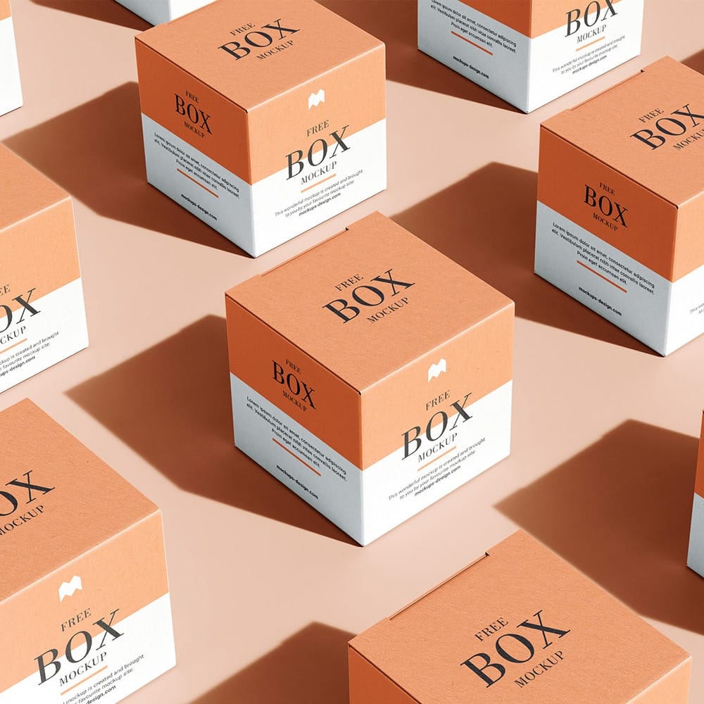 Free Box (In Grid Layout) Mockup