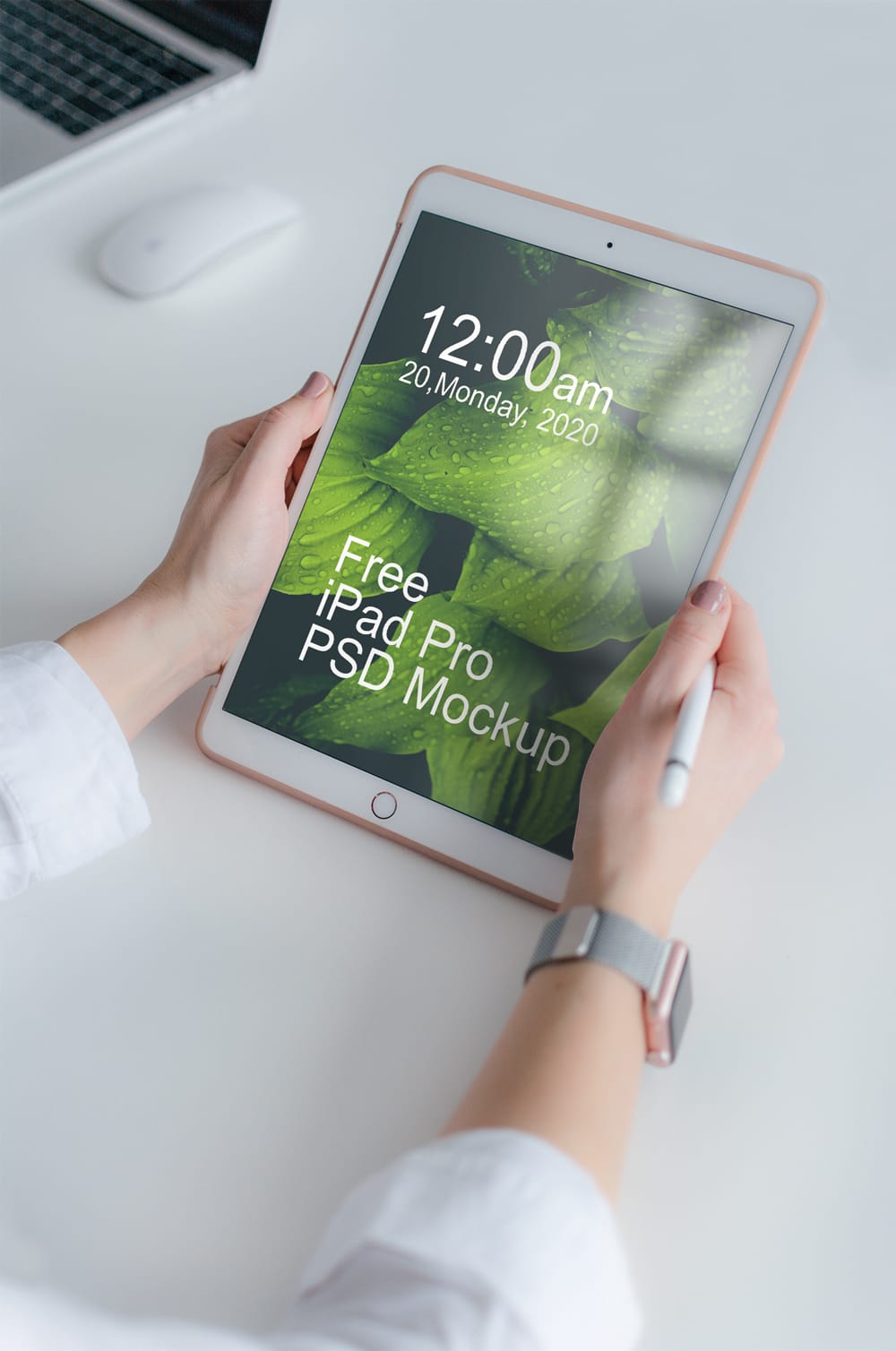 Free iPad Pro Mockup PSD Template